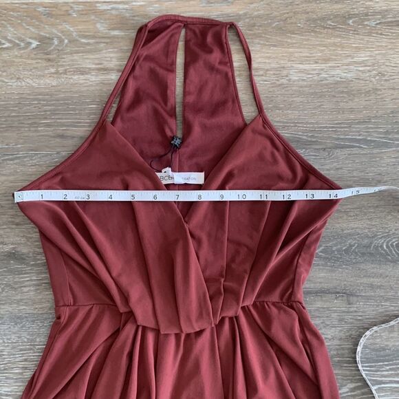 BCBGeneration draped midi dress halter top style sz xs NWOT - Picture 11 of 14